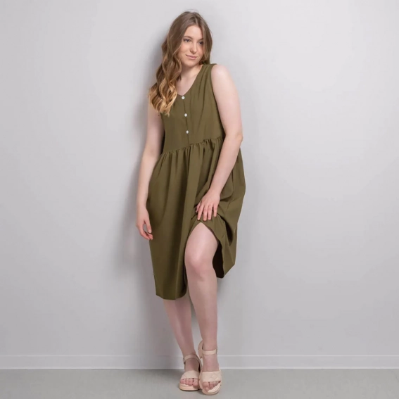 Платье женское 340481 Fashion Хаки фото 4 — интернет-магазин Tapok