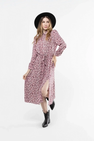 Платье с узором женское OnMe CTM WTC02308 Розовый фото 1 — интернет-магазин Tapok