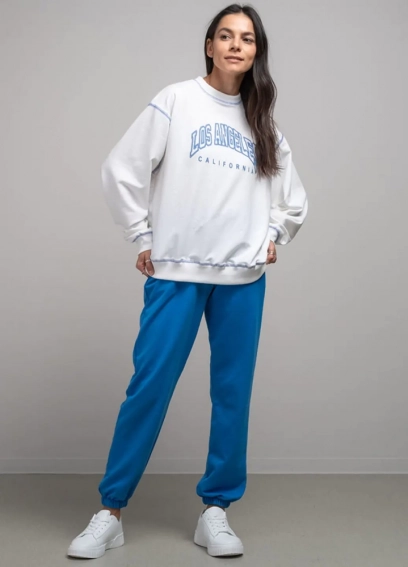 Костюм жіночий 341216 Fashion Синій/білий фото 1 — інтернет-магазин Tapok