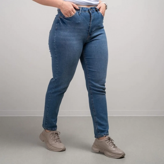 Джинси жіночі 341218 Fashion Синій фото 2 — інтернет-магазин Tapok
