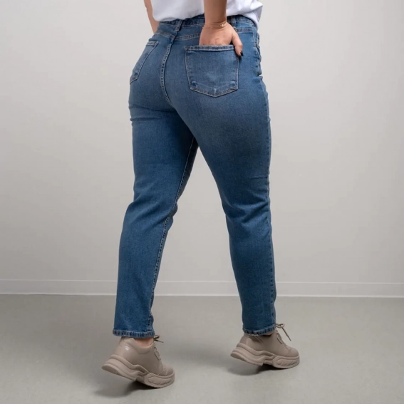 Джинси жіночі 341218 Fashion Синій фото 3 — інтернет-магазин Tapok