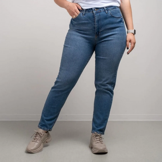 Джинси жіночі 341218 Fashion Синій фото 4 — інтернет-магазин Tapok