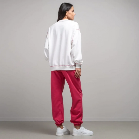 Костюм жіночий 341224 Fashion Малиновий/білий фото 2 — інтернет-магазин Tapok