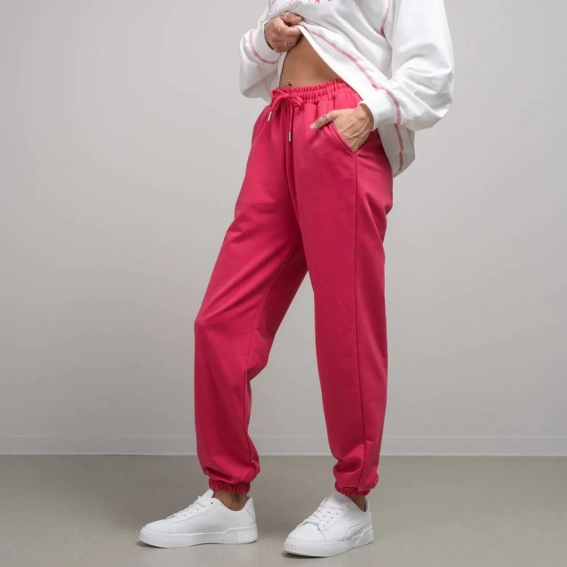 Костюм жіночий 341224 Fashion Малиновий/білий фото 4 — інтернет-магазин Tapok