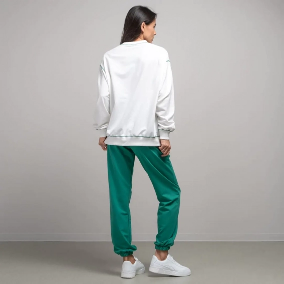 Костюм жіночий 341220 Fashion Зелений/білий фото 2 — інтернет-магазин Tapok