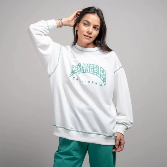 Костюм жіночий 341220 Fashion Зелений/білий фото 3 — інтернет-магазин Tapok