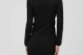 Платье однотонное женское Femme 1014 Черный Фото 7