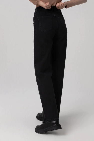 Джинси Regular fit жіночі Zeo Basic 3813 Чорний фото 3 — інтернет-магазин Tapok