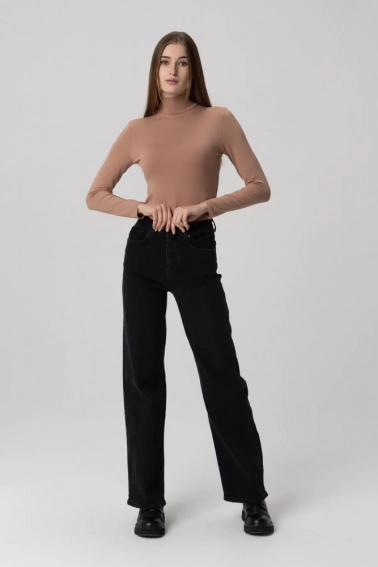 Джинси Regular fit жіночі Zeo Basic 3813 Чорний фото 5 — інтернет-магазин Tapok