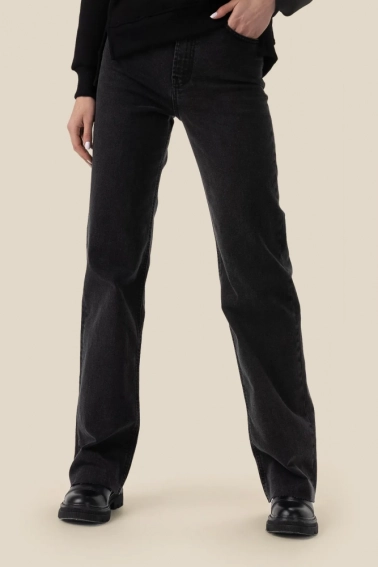 Джинсы Regular fit женские LAWA WBC02337 Графитовый фото 1 — интернет-магазин Tapok