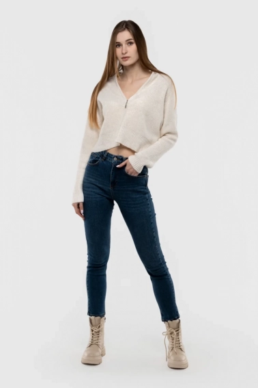 Джинсы Slim Fit женские Karol 23321 Синий фото 6 — интернет-магазин Tapok