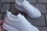 Жіночі кросівки шкіряні літні білі Yuves 115 Перфорація Фото 2