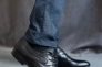 Мужские туфли кожаные весенне-осенние черные Belvas 31 на шнурках Фото 1