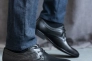 Чоловічі туфлі шкіряні весняно-осінні чорні Belvas 31 на шнурках Фото 4