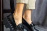 Жіночі туфлі шкіряні весняно-осінні чорні OLLI Т-4-21163 Фото 1