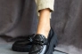 Жіночі туфлі шкіряні весняно-осінні чорні OLLI Т-4-21163 Фото 2