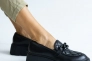 Жіночі туфлі шкіряні весняно-осінні чорні OLLI Т-4-21163 Фото 5
