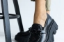 Жіночі туфлі шкіряні весняно-осінні чорні OLLI Т-4-21163 Фото 6