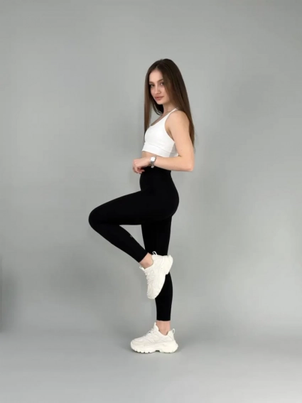 Кросівки жіночі шкіряні молочного кольору зі вставками сітки фото 10 — інтернет-магазин Tapok