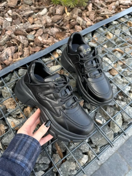 Кросівки жіночі шкіряні чорні фото 21 — інтернет-магазин Tapok
