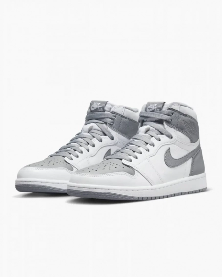 Кроссовки Nike Jordan 1 Retro High Og White/Grey 555088-037 фото 6 — интернет-магазин Tapok