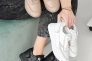 Женские кроссовки кожаные весенне-осенние черные Yuves 162 Фото 2
