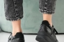 Жіночі кросівки шкіряні весняно-осінні чорні Yuves 162 Фото 5