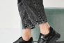 Женские кроссовки кожаные весенне-осенние черные Yuves 167 Фото 5