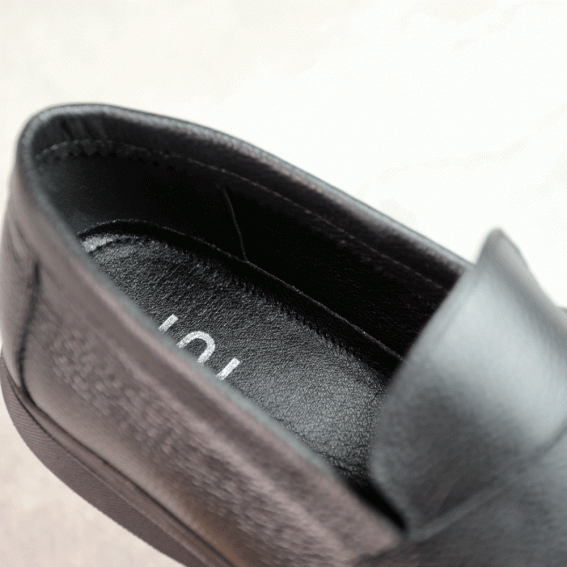 Лоферы мужские кожаные 588231 Черные фото 5 — интернет-магазин Tapok