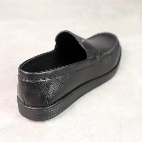Мокасины мужские кожаные 588272 Черные фото 5 — интернет-магазин Tapok