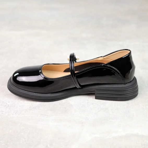 Туфли женские кожаные 588264 Черные фото 3 — интернет-магазин Tapok