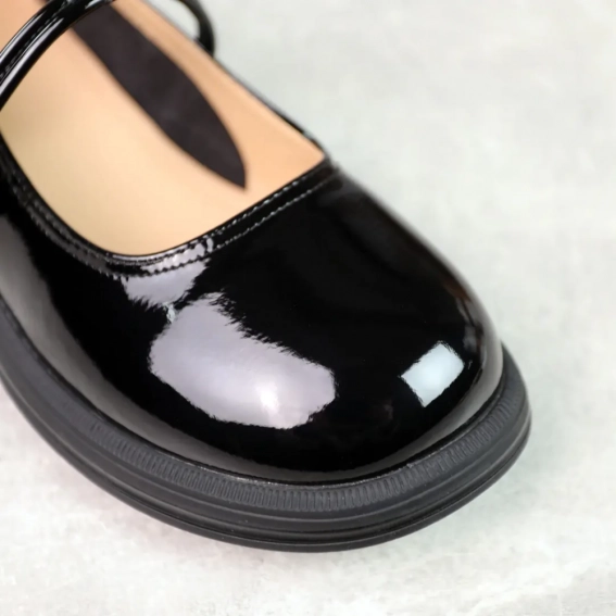 Туфли женские кожаные 588264 Черные фото 4 — интернет-магазин Tapok