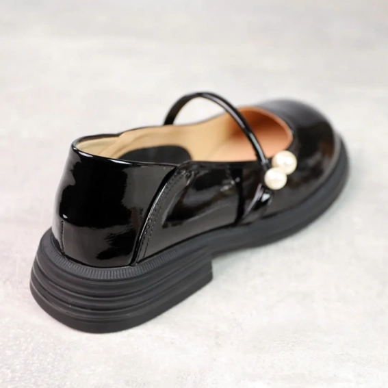 Туфли женские кожаные 588264 Черные фото 6 — интернет-магазин Tapok
