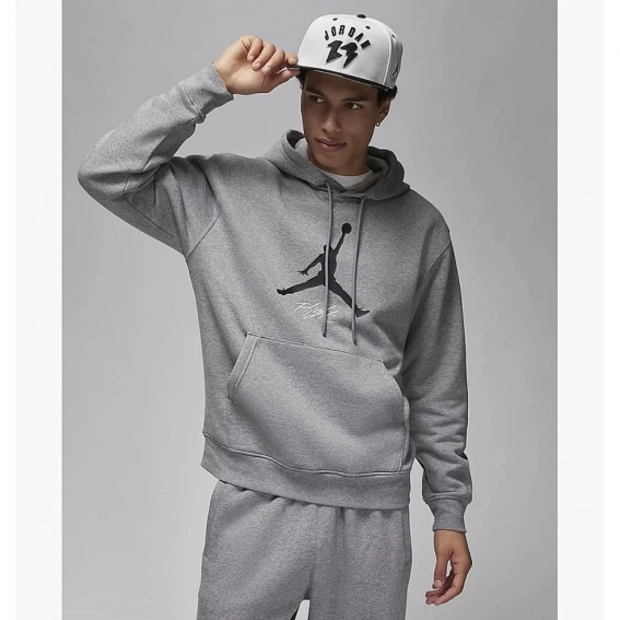 Чоловіча кофта NIKE M JORDAN ESS FLC BASELINE HOODIE FD7545-091 фото 1 — інтернет-магазин Tapok