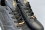 Мужские кроссовки кожаные весенне-осенние черные Splinter 1524 Фото 2