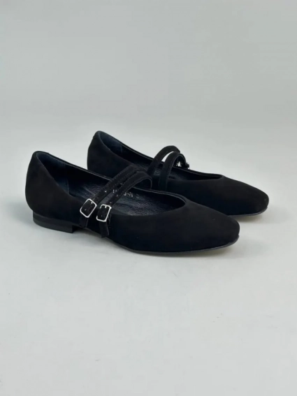 Туфлі жіночі велюрові чорні фото 9 — інтернет-магазин Tapok