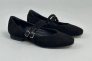 Туфлі жіночі велюрові чорні Фото 9