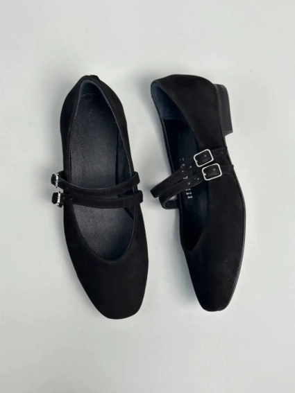 Туфлі жіночі велюрові чорні фото 10 — інтернет-магазин Tapok