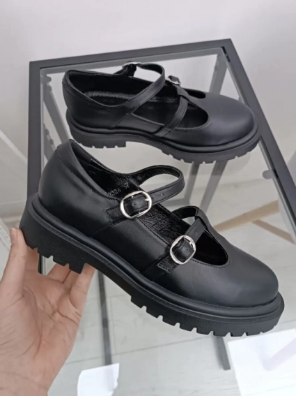 Туфлі жіночі шкіряні чорного кольору фото 10 — интернет-магазин Tapok