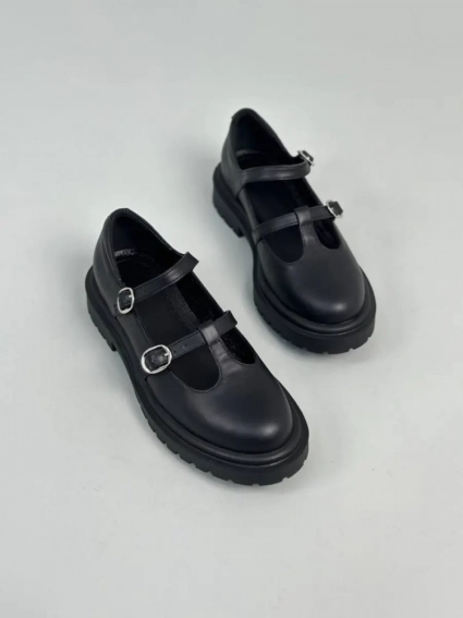 Туфлі жіночі шкіряні чорного кольору фото 7 — интернет-магазин Tapok