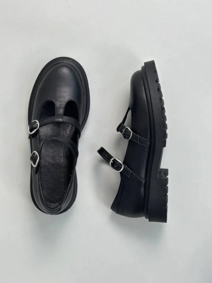 Туфлі жіночі шкіряні чорного кольору фото 8 — інтернет-магазин Tapok