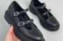 Туфлі жіночі шкіряні чорного кольору Фото 9