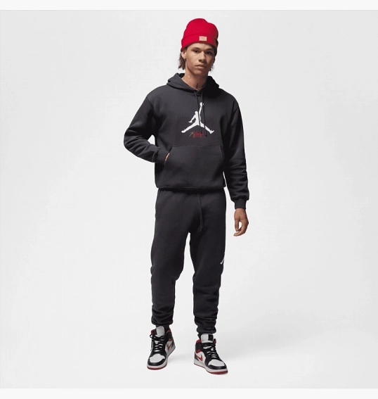 Худые Air Jordan Essentials Fleece Hoodie Black FD7545-010 фото 6 — интернет-магазин Tapok