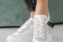 Жіночі кросівки шкіряні весняно-осінні білі Yuves 507 Фото 2