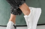 Женские кроссовки кожаные весенне-осенние белые Yuves 507 Фото 4