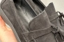 Женские замшевые лоферы весенне-осенние черные Yuves 157 Фото 4