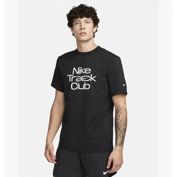 Мужская футболка NIKE M NK DF TRACK CLUB HYVERSE SS FB5512-010 фото 1 — интернет-магазин Tapok