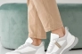 Женские кроссовки кожаные весенне-осенние белые Yuves 145 Фото 4