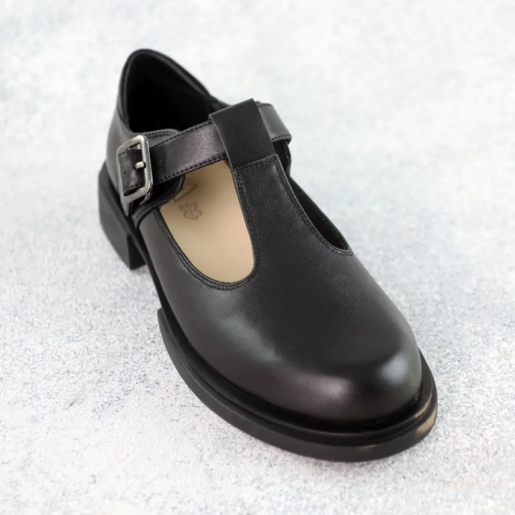 Туфли женские кожаные 588415 Черные фото 2 — интернет-магазин Tapok