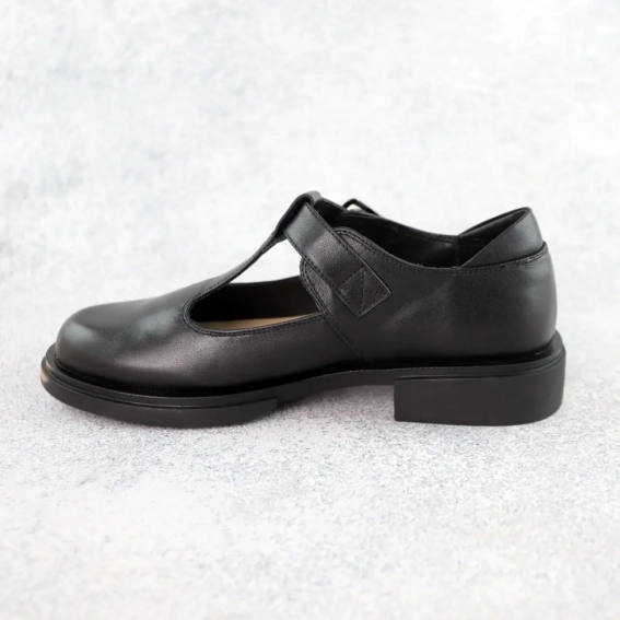 Туфлі жіночі шкіряні 588415 Чорні фото 3 — інтернет-магазин Tapok